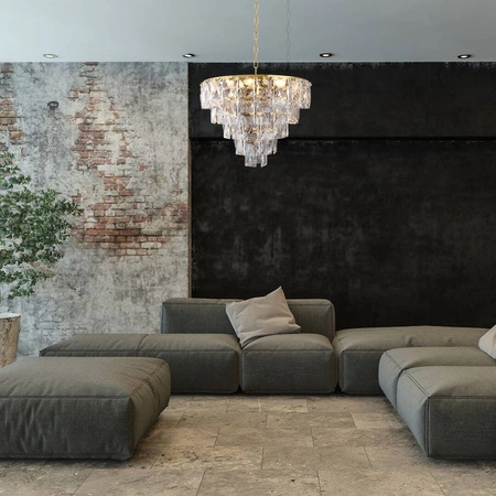 Lampa wisząca żyrandol glamour CHELSEA GOLD ML6002