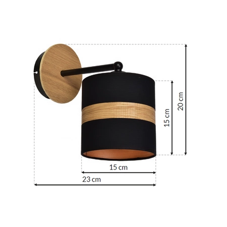 Nowoczesny kinkiet TERRA 1xE27 MLP6289