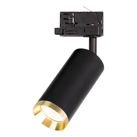 Oprawa Mica Track Czarny + Złoty 1xGU10 - 3-obwodowy