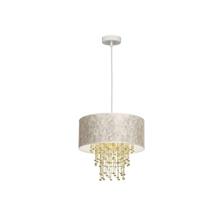 Nowoczesna lampa wisząca ALMERIA WHITE/GOLD 1xE27 MLP6446