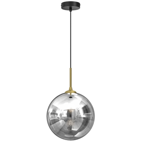 Stylowa lampa wisząca REFLEX fi 25 MLP8414, czarny/złoty, 1x60W E27