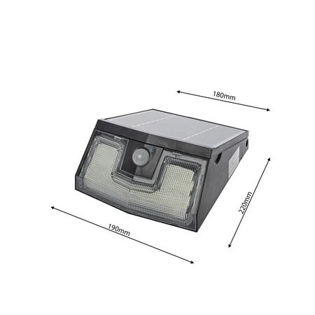 Lampa Solarna Transformer 7W barwa neutralna 4000K z czujnikiem ruchowo zmierzchowym EKO1991