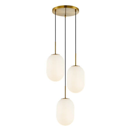 Lampa wisząca ALIAS GOLD 3xE14 koło