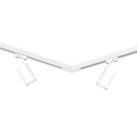 Zestaw Szynoprzewód 4xPipe Ring GU10 + Prowadnica 2x1m + Złączki - Biały