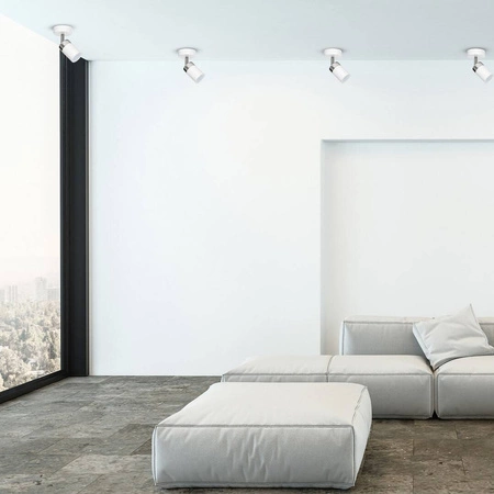 Kinkiet nowoczesny reflektorek tuba JOKER biały