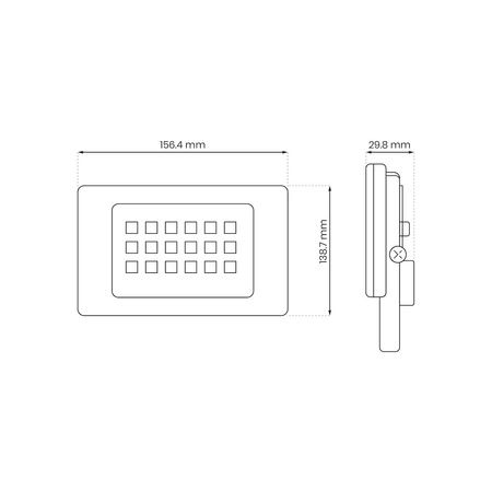 Naświetlacz LED 30W 4000K