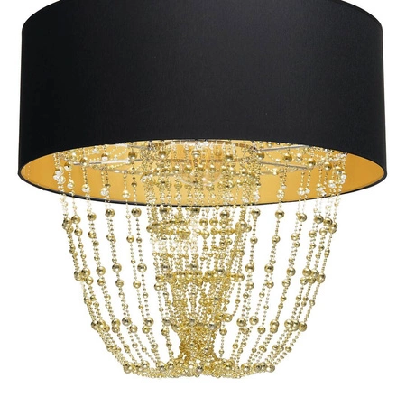 Nowoczesna lampa wisząca ALMERIA BLACK/GOLD 1xE27 MLP6442