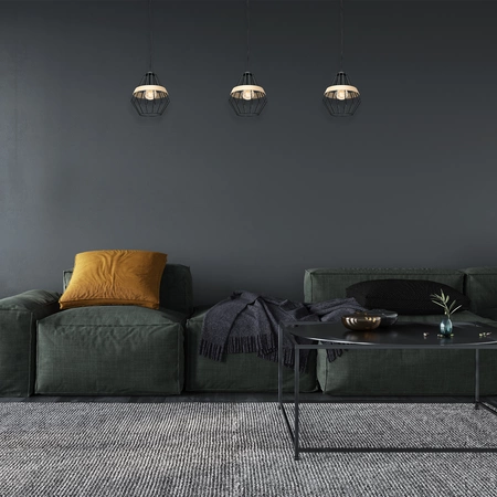 Lampa wisząca INDUSTRIALNA CLIFF BLACK 1xE27 MLP5524