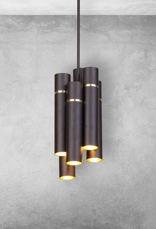 Lampa wisząca LYNX, czarny/złoty, 12x40W E14, MZ5004