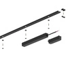 Slim Magnetic Track Szyna Natynk Czarny 100cm + zaślepki