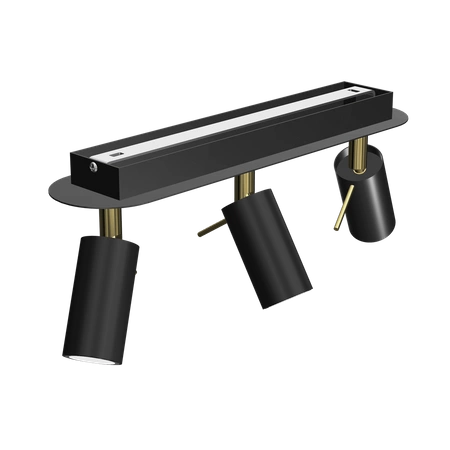 Lampa sufitowa PRESTON GOLD/BLACK 3x mini GU10
