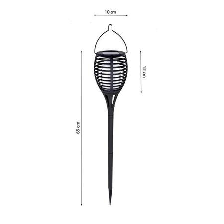 Lampka Solarna wbijana pochodnia Imitująca płomień EKO0436