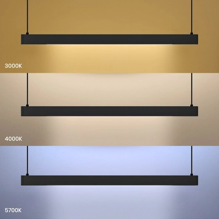 Lampa wisząca Linea Czarny 36W LED 3000K-4000K-5700K