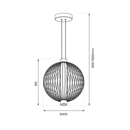 Lampa wisząca KYOTO 32W LED śr. 43cm