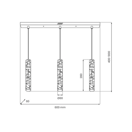 Lampa wisząca LAGOS 24W LED