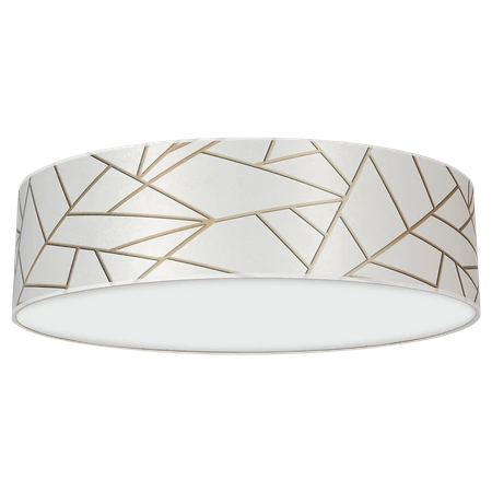 Lampa sufitowa ZIGGY WHITE, MLP7567, 50 cm, biały/złoty, 3x60W E27