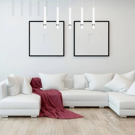 Lampa wisząca nowoczesna zwis JOKER V biały szer. 90cm