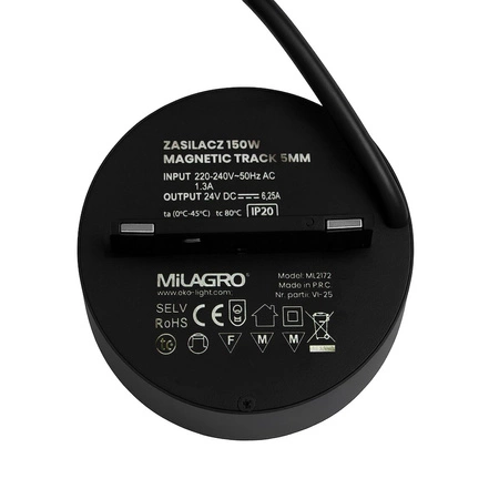 Zasilacz 150W magnetic track 5mm