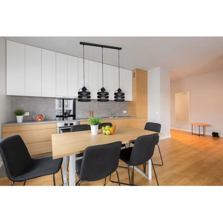 Lampa wisząca listwa LARS, czarna, 3x60W E27, MLP799