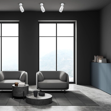 FLOWER WHITE CHROME SPOT 1xGU10