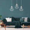 Lampa wisząca BASKET, biała, 3x60W E27, MLP7213