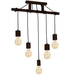 Lampa Wisząca JACK, MLP4361, orzech, 5x60W E27