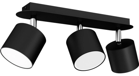 Lampa sufitowa DIXIE BLACK 3x GX53 szer. 34cm | czarny