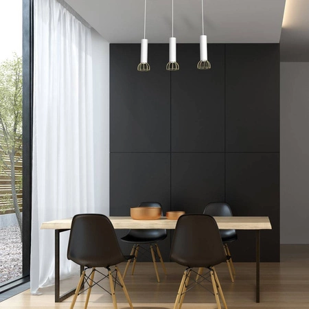 Lampa wisząca DANTE, MLP7255, biały/złoty, 3x8W LED GU10