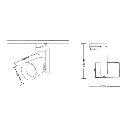 Reflektor Timor 10W 2700/4000K Czarny 3 Obwodowy