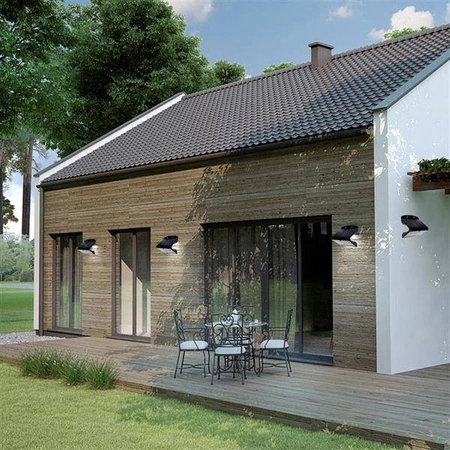 Lampa solarna BUTTERFLY czarna 6,8W barwa neutralna 4000K z czujnikiem ruchu i zmierzchu EKO3881