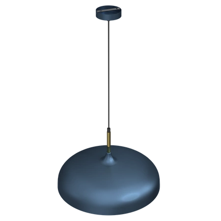 Lampa wisząca LINCOLN, MLP7901, 45 cm, niebieski/złoty, 1x60W E27