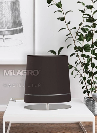 Lampa stołowa BOOTES, srebrny/szary, 1x60W E27, MZ5028