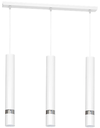 Lampa wisząca JOKER, MLP1348, biały/chrom, 3x8W GU10