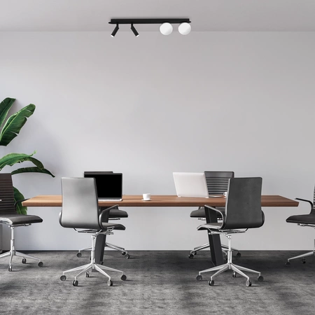 Lampa sufitowa SIRIO, MLP8406, czarny/biały, 4x25W G9