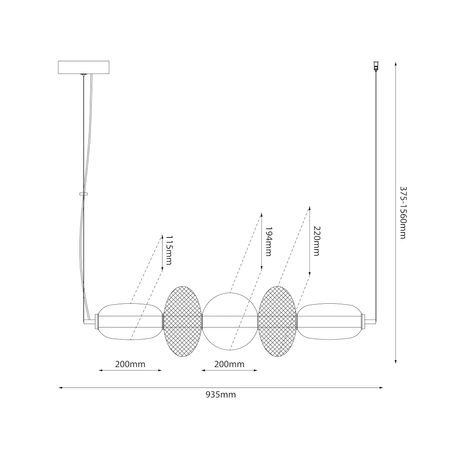 Lampa wisząca ARAME 32W LED
