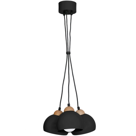 Lampa wisząca nowoczesna zwis kula DAMA I czarny śr. 15cm