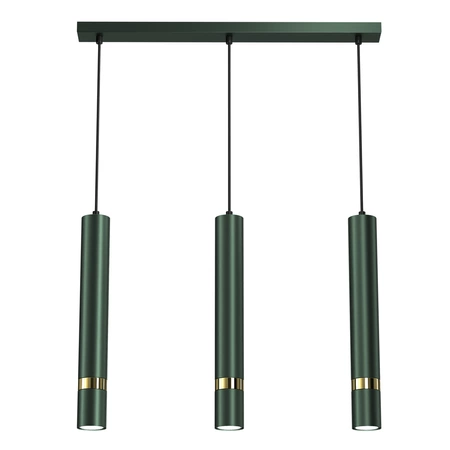 Lampa wisząca JOKER, MLP7721, zielony/złoty, 3x8W GU10