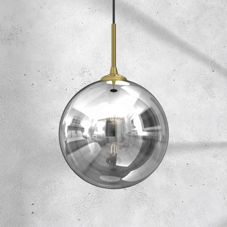 Stylowa lampa wisząca REFLEX fi 25 MLP8414, czarny/złoty, 1x60W E27