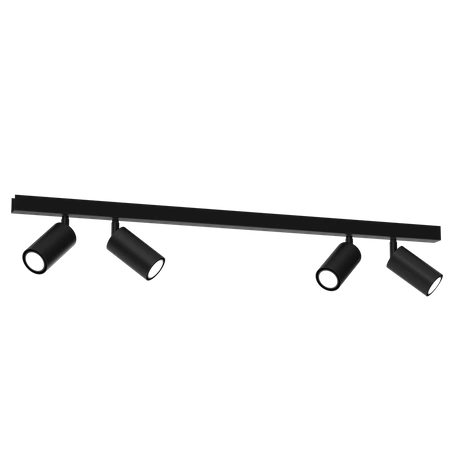 Lampa sufitowa HUDSON, MLP8797, czarna, 4x8W GU10