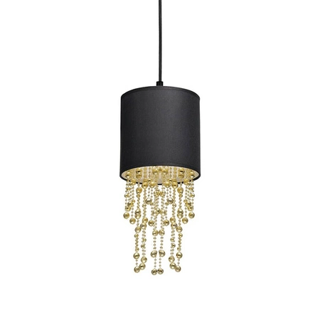 Nowoczesna lampa wisząca ALMERIA BLACK/GOLD 1xE27 MLP6439