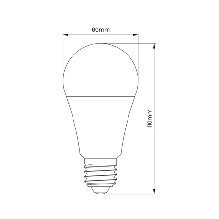 Żarówka LED 11W E27 A60 barwa ciepła 3000K
