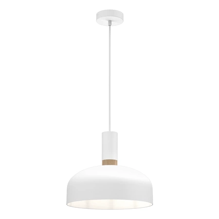 Lampa wisząca MALMO WHITE/WOOD 1xE27