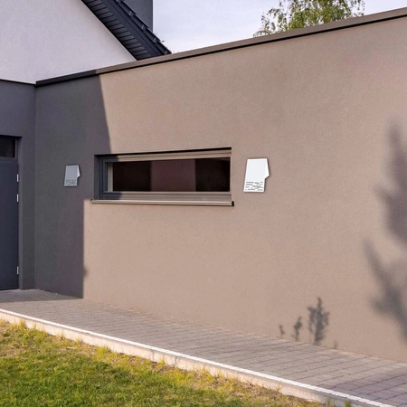 Biały kinkiet LED LINE na elewację 098