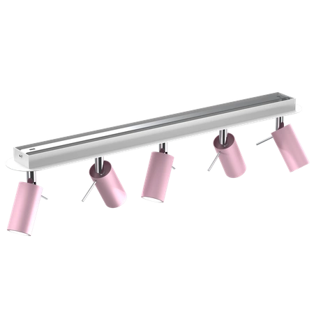 Lampa sufitowa PRESTON PINK/WHITE 5x mini GU10