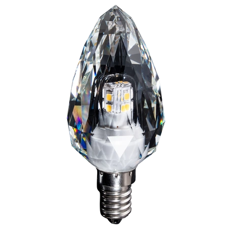 Kryształowa żarówka LED świeczka kryształ 4W E14 C37barwa neutralna 4000K