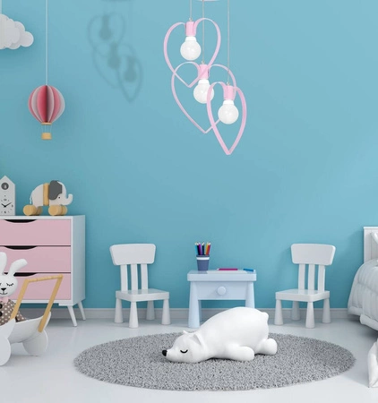 Lampa wisząca AMORE PINK 3xE27 MLP9954