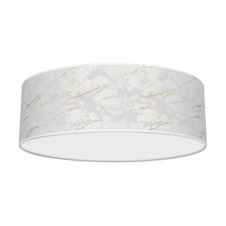 Stylowy plafon do salonu SENSO White/Gold Ø60 cm 3xE27 | biały złoty