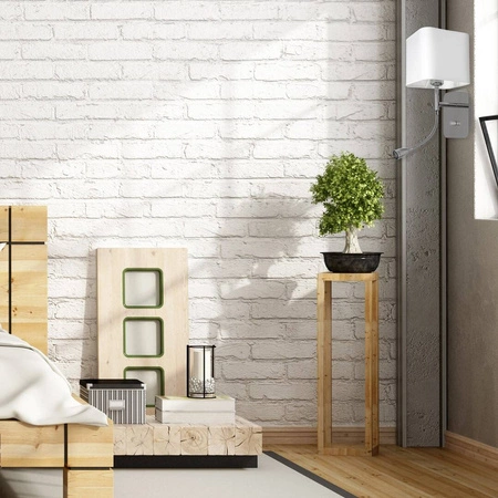 Kinkiet NAPOLI WHITE/CHROME 1xE27 + 1W LED ML63600