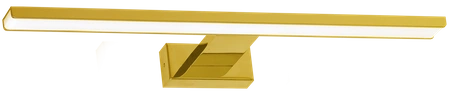 Kinkiet do łazienki lustro SHINE GOLD LED 13,8W 60cm | złoty