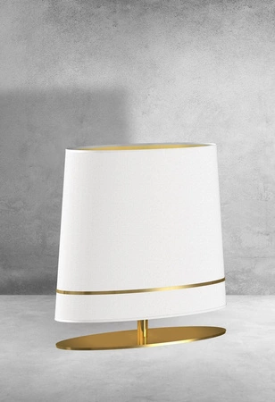 Lampa stołowa BOOTES, złoty/biały, 1x60W E27, MZ5029
